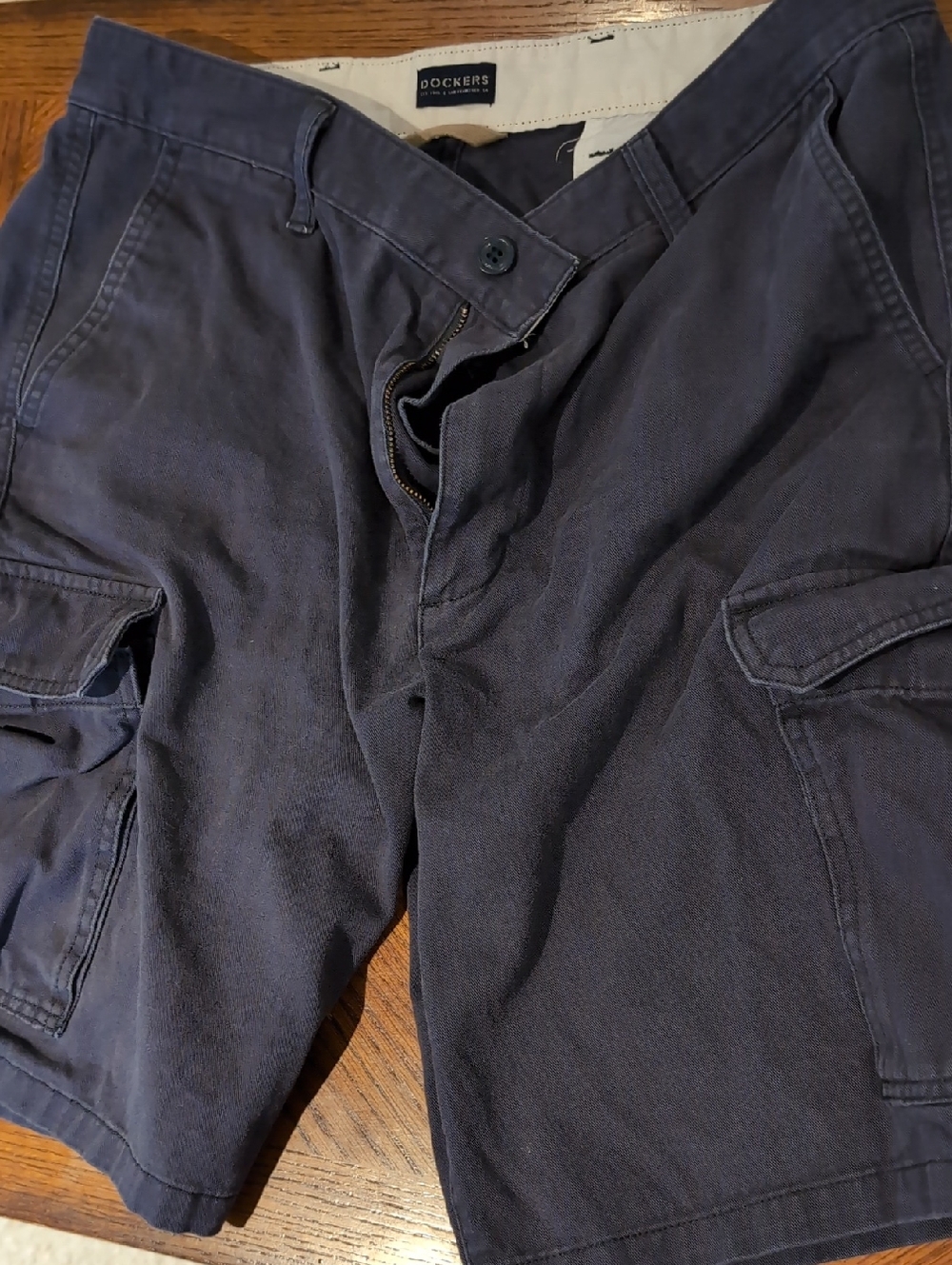 Dockers Dark Navy Cargo Shorts with Patch Pockets